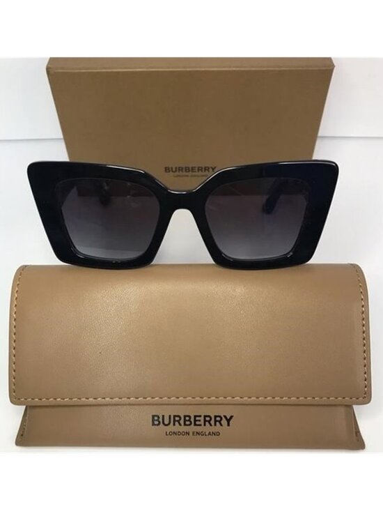 ? - New Authentic Burberry Dark Grey Cat Eye Ladies Sunglasses 0BE4344 main image 9